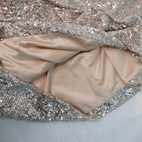 Parker Black Alina Sequins Bodycon Sparkling Halter Dress Size 12 - Picture 11 of 15